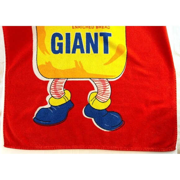 Schwebels Bread Mascot‎ Beach Towel In a Bag Cotton Hilasal 100% Cotton Vintage - Picture 13 of 16